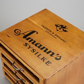 SYSILKELÅDA, Amann´s Sysilke, Valentin & Bråland, Stockholm, 1900-talets andra kvartal.