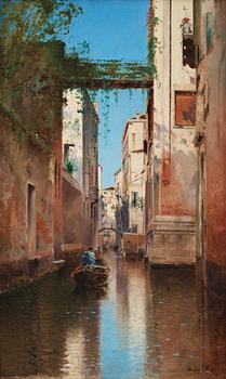 Wilhelm von Gegerfelt, Venetiansk kanalbild (Canals in Venice).