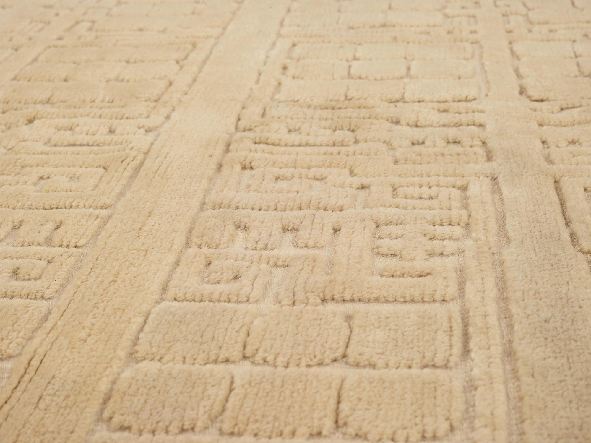 CARPET. Knotted pile in relief. 250,5 x 197 cm. Signed AGDA ÖSTERBERG at the back.