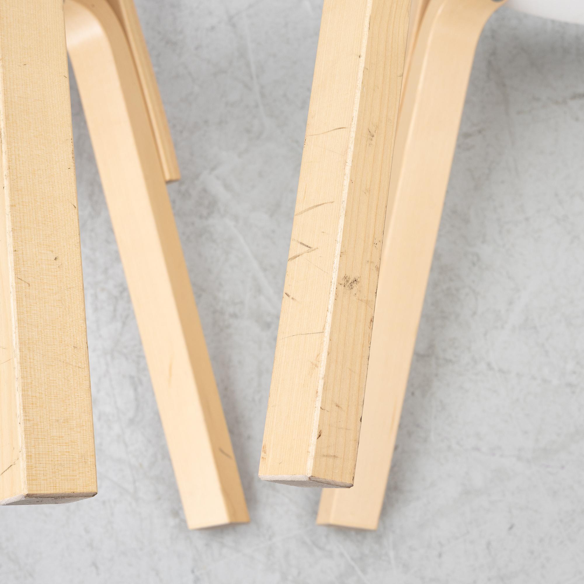 Alvar Aalto, Chairs, a pair, model 69, Artek, Finland, 2020.