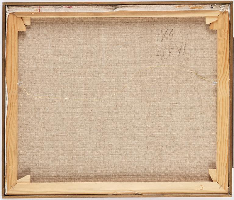 OLLE BAUMAN, akryl på duk, signerad.