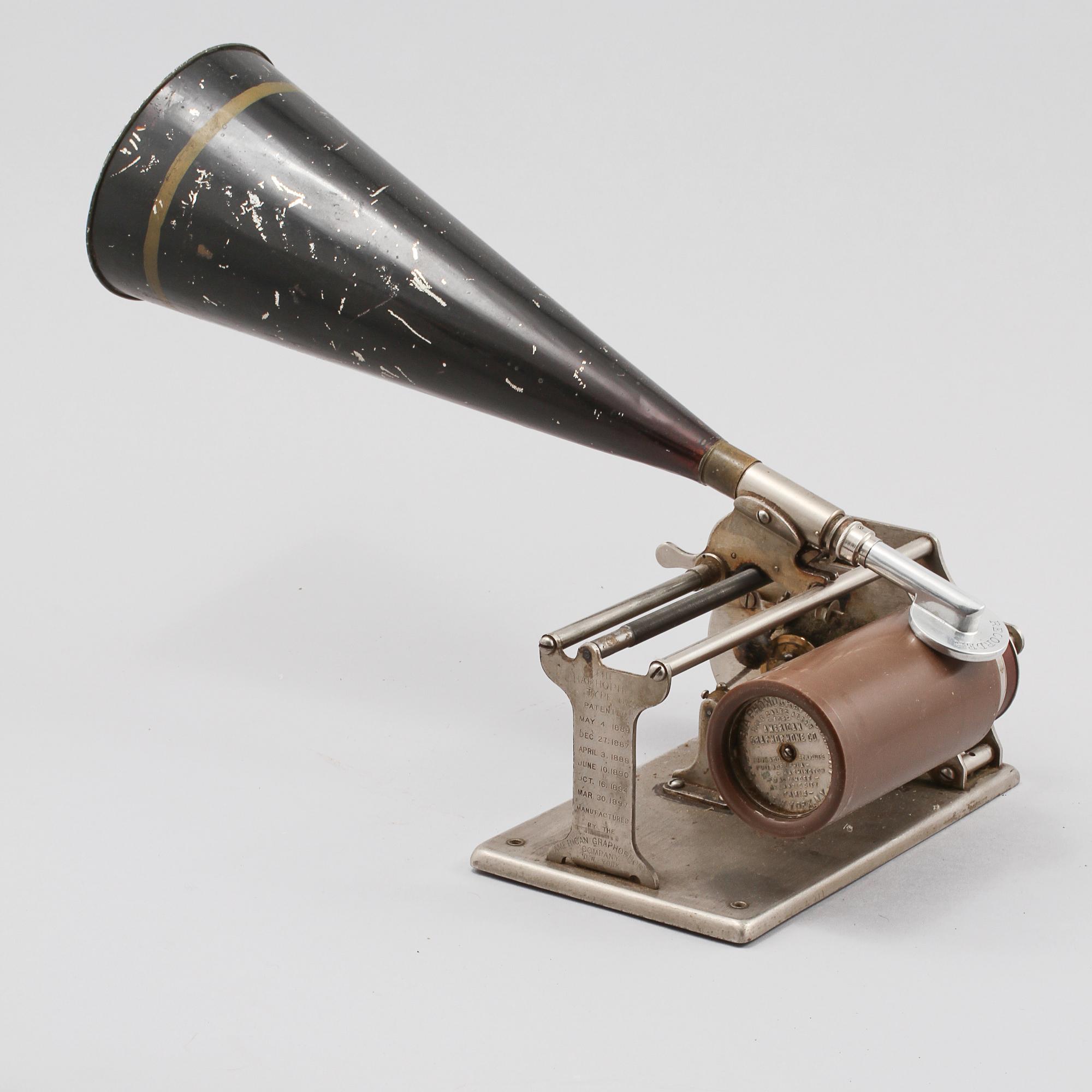 FONOGRAF, "The Graphophone", USA, tidigt 1900-tal.
