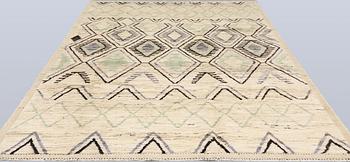 A rug, Moroccan design, approx. 286 x 203 cm.