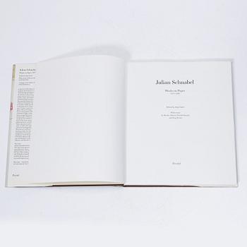 Julian Schnabel, "Works on Paper 1875-1988" med egenhändigt målat omslag.