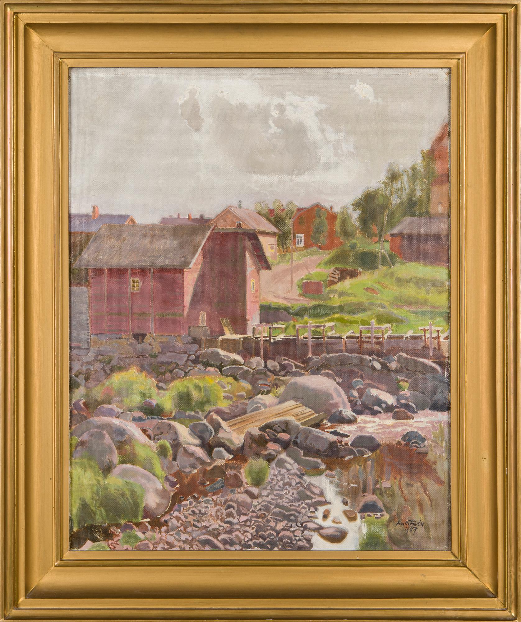 Antti Favén, The Village by the Shoreline.