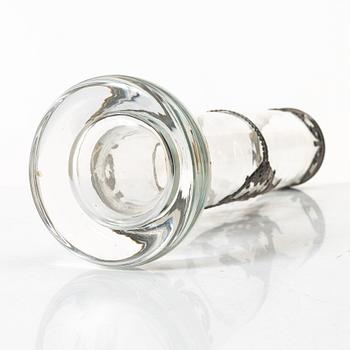 Vase, glass and silver plate, Topazio Casquinha, Portugal.