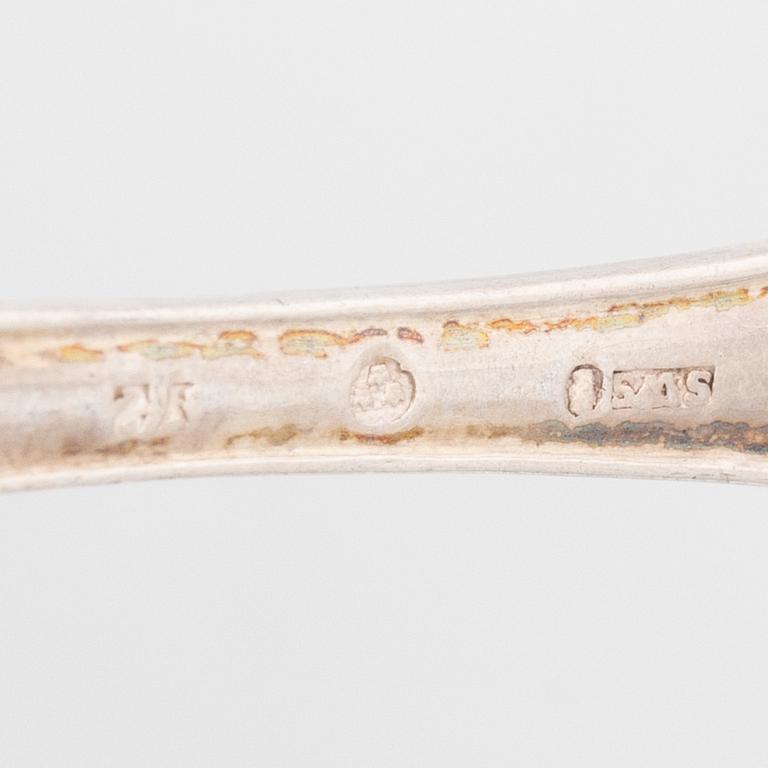 Spoons, 24 pieces, silver, Sweden, 18th–19th century.