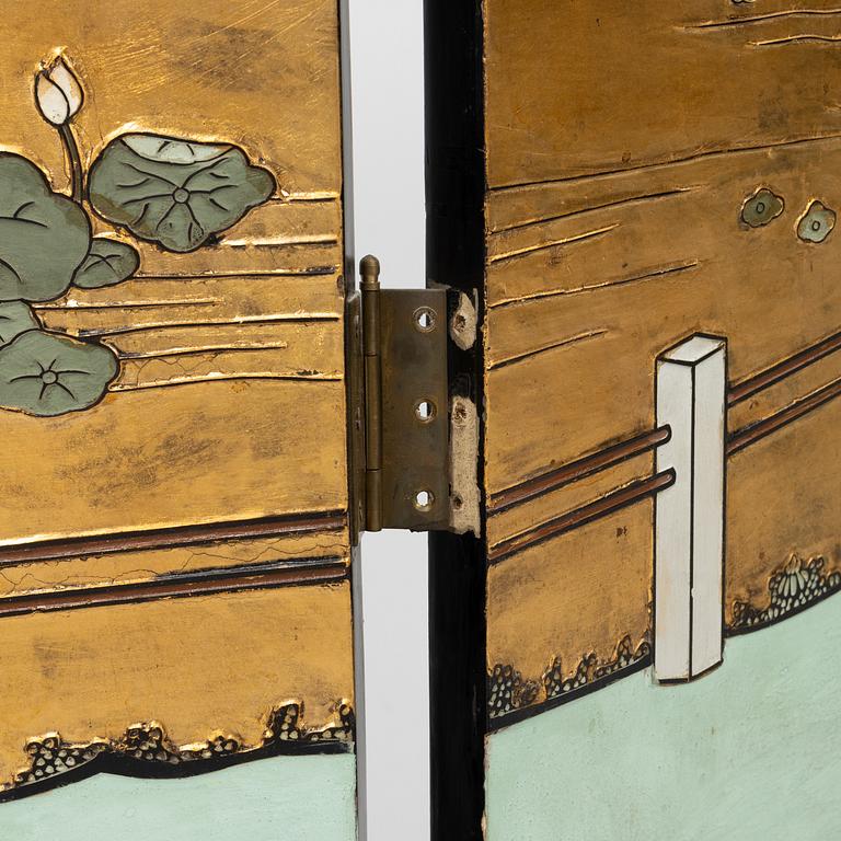 A pair of folding screens, China, second half of the 20th century.