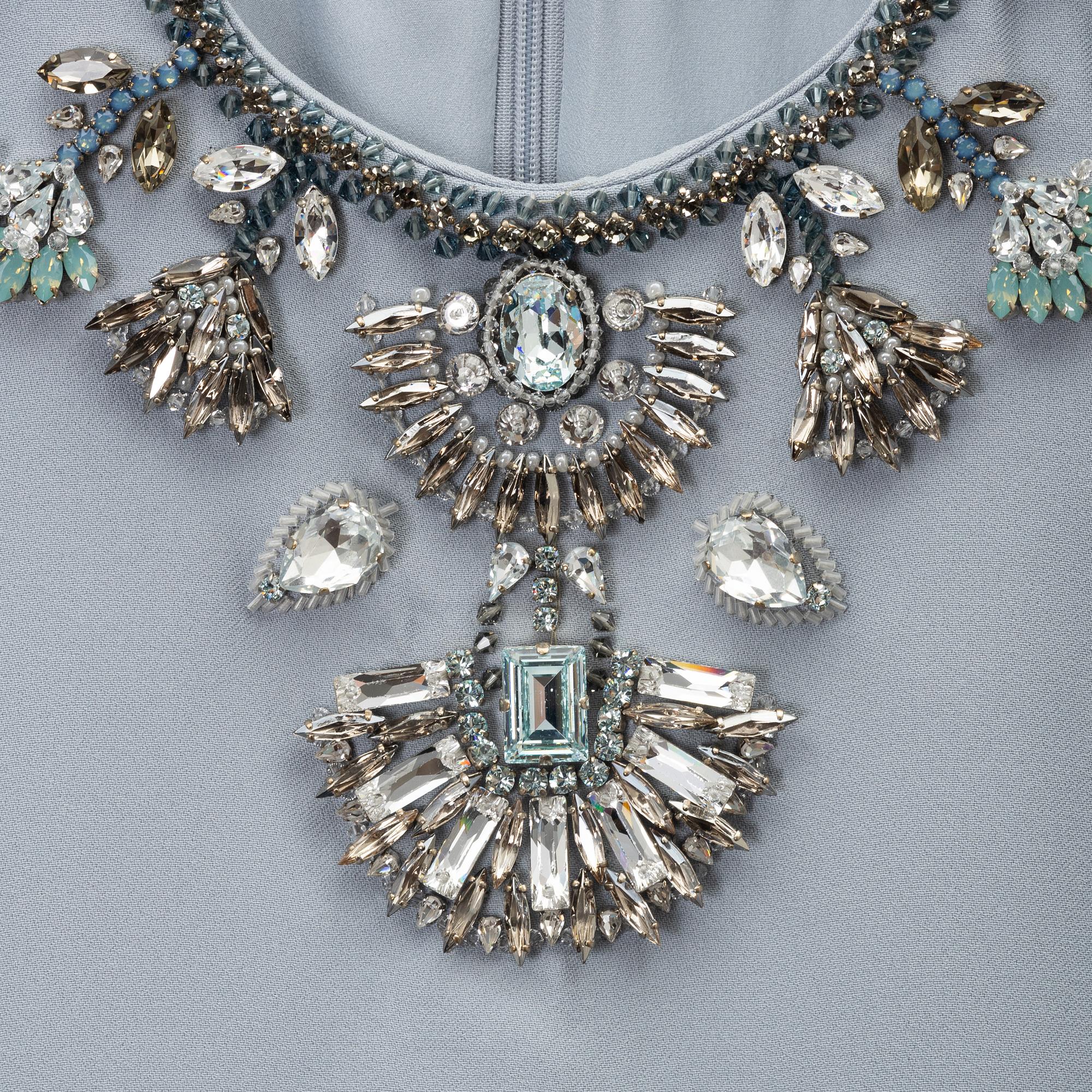 Miu Miu, a pearl and strass-embroidered dress, size 38.