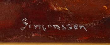 Birger Simonsson, oil on canvas, signed.
