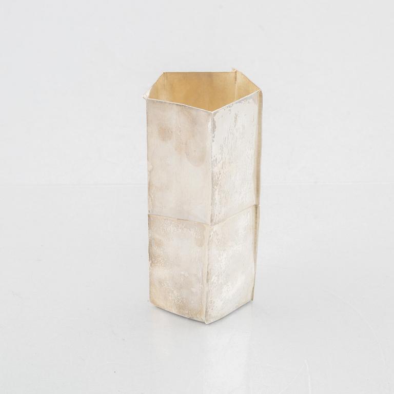 Benita Ramel, a sterling silver vase, Stockholm, 1999.