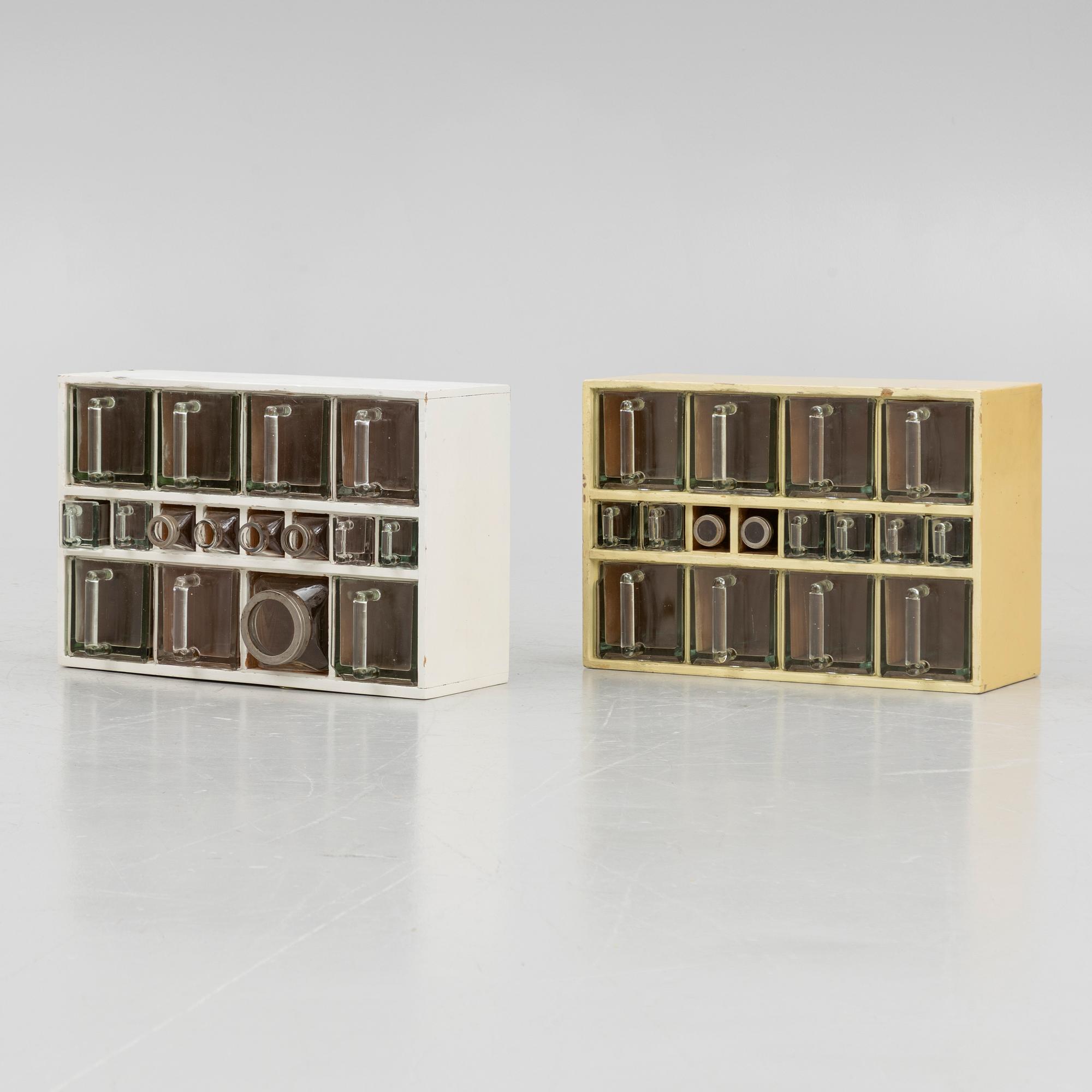 Two 1930/40s spice-rack from Boet, Sweden.