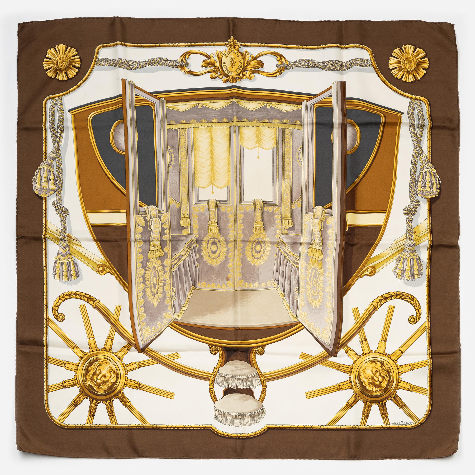 Hermès, scarf, "Coach".