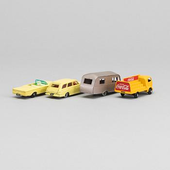 LESNEY MATCHBOX SERIES,4 st, bland annat Bluebird Dauphine Trailer RW 23C-2.