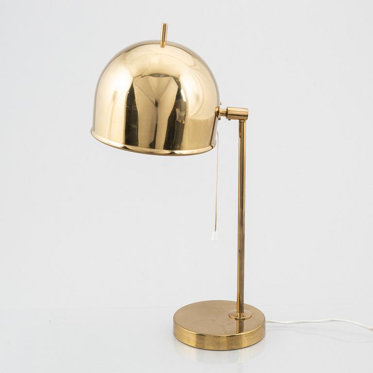 Eje Ahlgren, a pair of brass table lamps, model 'B-075', Bergboms, Sweden, 1960-70s.