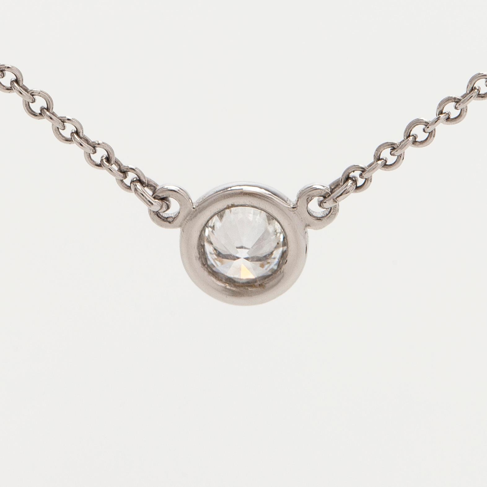 Tiffany & Co, Elsa Peretti, kaulakoru, "Diamonds by the Yard", platinaa ja briljanttihiottu timantti.