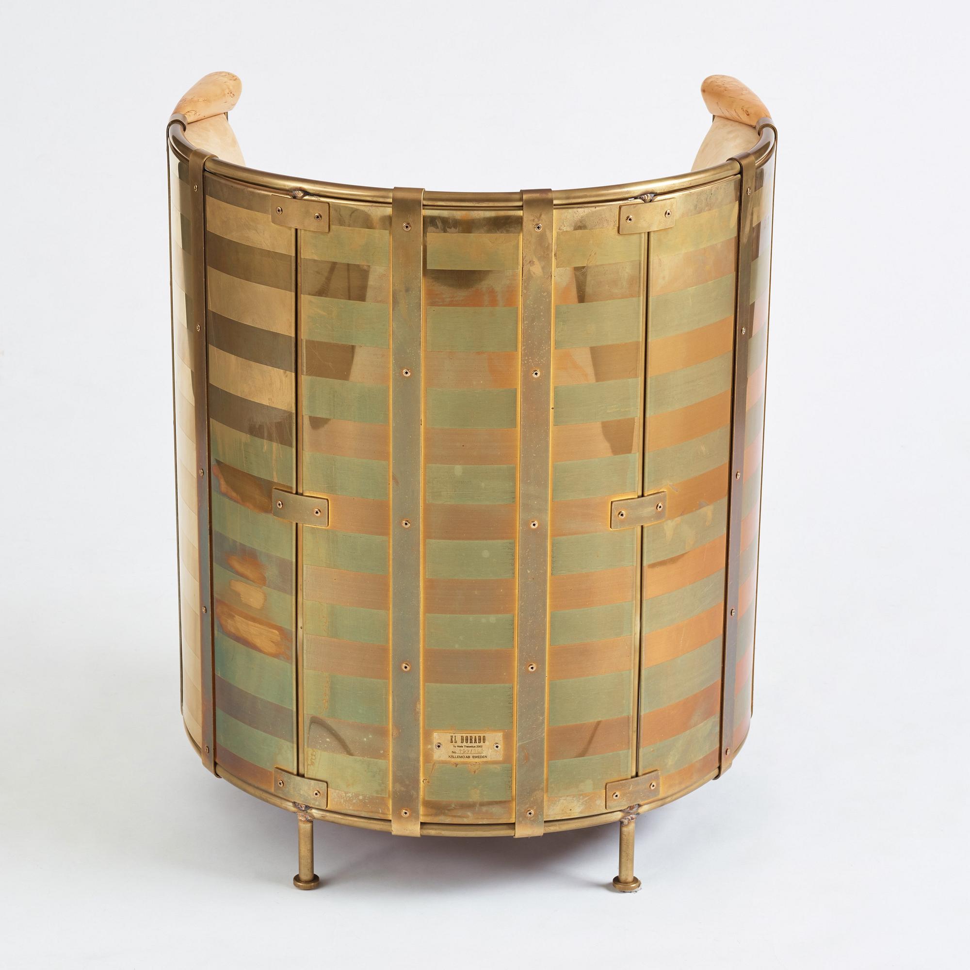 Mats Theselius, an "El Dorado" lounge chair, ed. 153/360 Källemo Sweden post 2002.