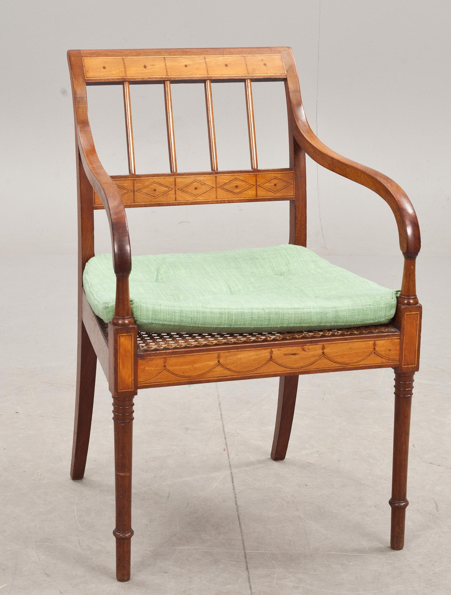 KARMSTOL, Karl Johanstil, troligen Danmark, 1800/1900-tal.