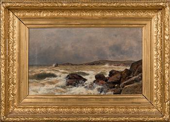 Berndt Lindholm, Waves hitting the shore.