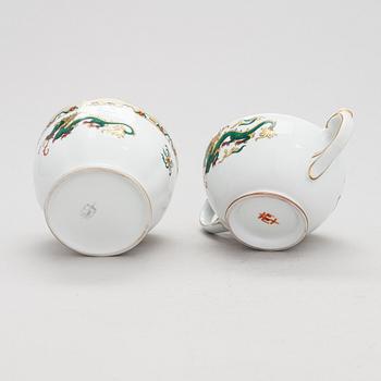 A ca 23-piece Dragon decorated coffee set, Arabia Finland 1920s-30s.