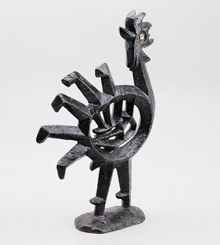 OLLE HERMANSSON, skulptur, gjutjärn, Husqvarna Vapenfabriksaktiebolag, 1960-tal.