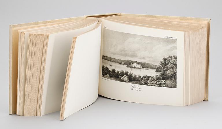 BOK, "Det fordna och närvarande Sverige", Stockholm 1946. Numr upplaga 217/500.