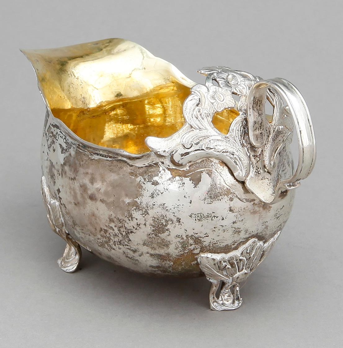GRÄDDSNÄCKA, silver, rokoko, Petter Julin, Köping 1775. Vikt ca 166 gram.