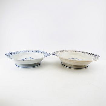 Carafes/trays 3 pcs Gustavsberg early 20th century.