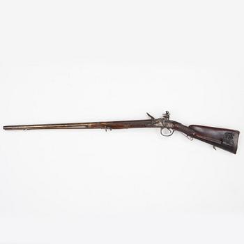 A double barrelled flintlock sporting gun by Guillame Berleur (1780-1830) possibly from Marshal Marquis de Marmont.