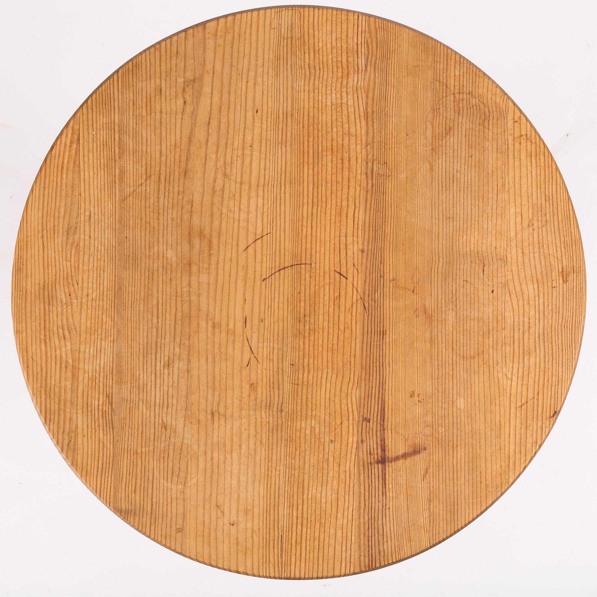 Nordiska Kompaniet, a stained pine "Lovö" table, 1940s.