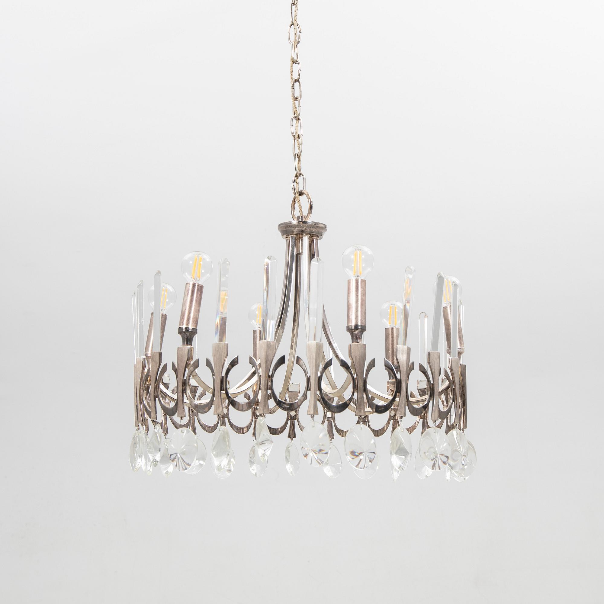 Gaetano Sciolari, ljuskrona, Italien, 1960-70-tal.