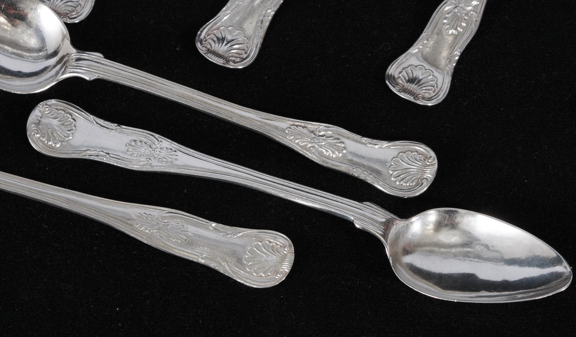 TESKEDAR, 17 st. Silver. Flertal mästare 1855-85.