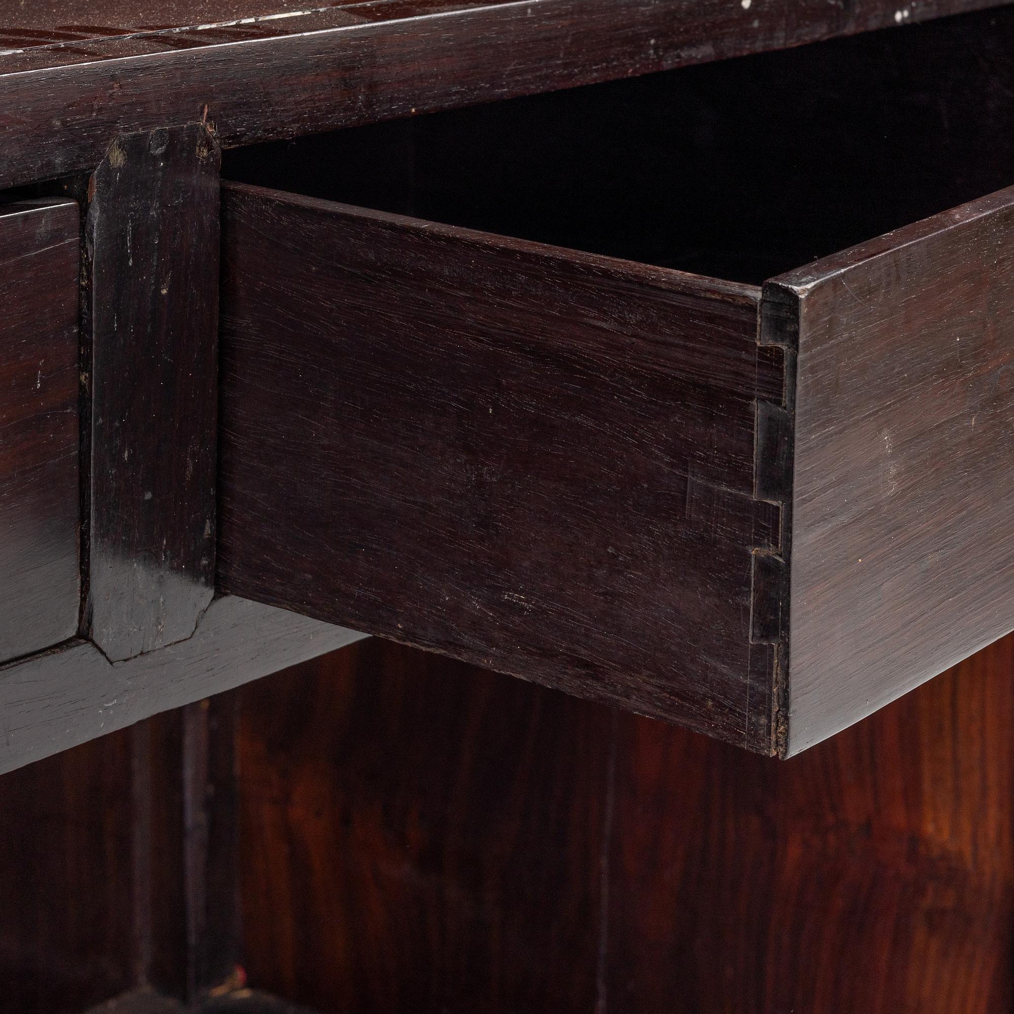 A hardwood cabinet, China, 20th century.