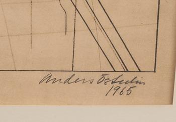 ANDERS ÖSTERLIN, litografi, signerad och daterad 1965.