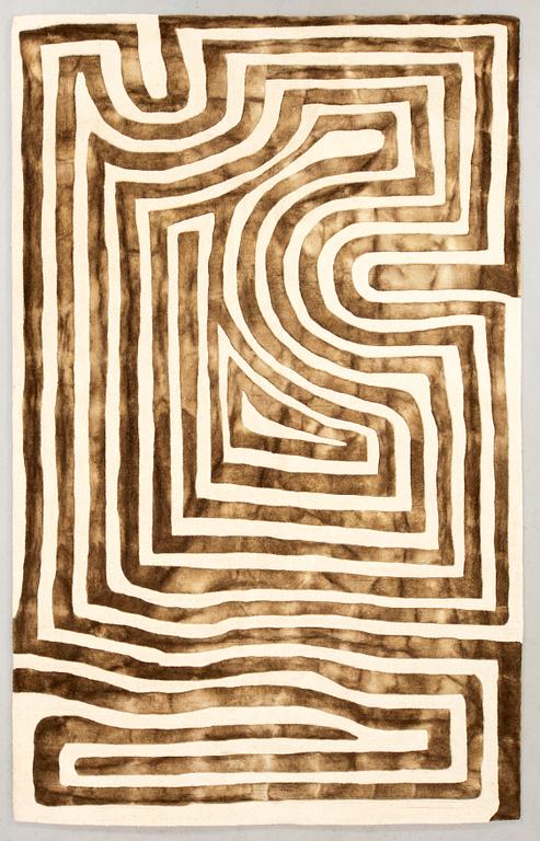 Matta "Psychedelic labyrinth" Dusty Deco ca 300x200 cm.