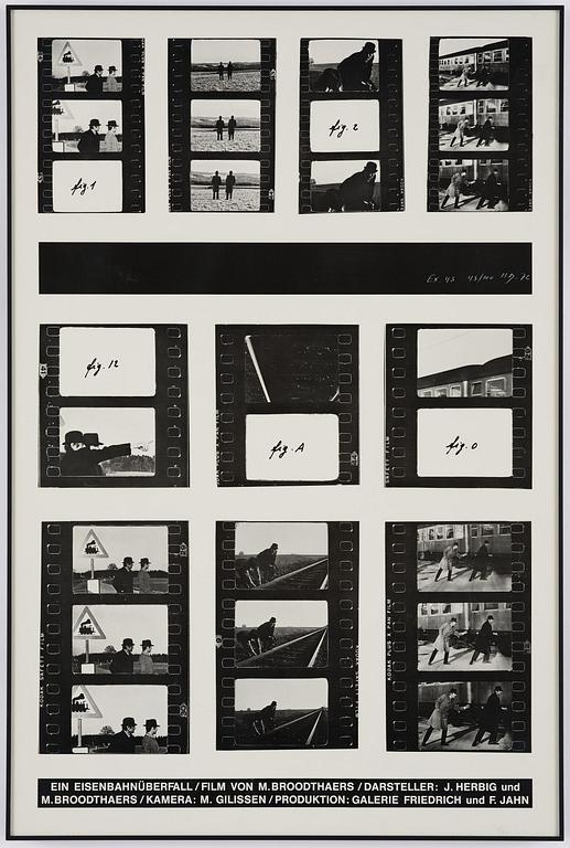 Marcel Broodthaers, "Ein Eisenbahnüberfall".