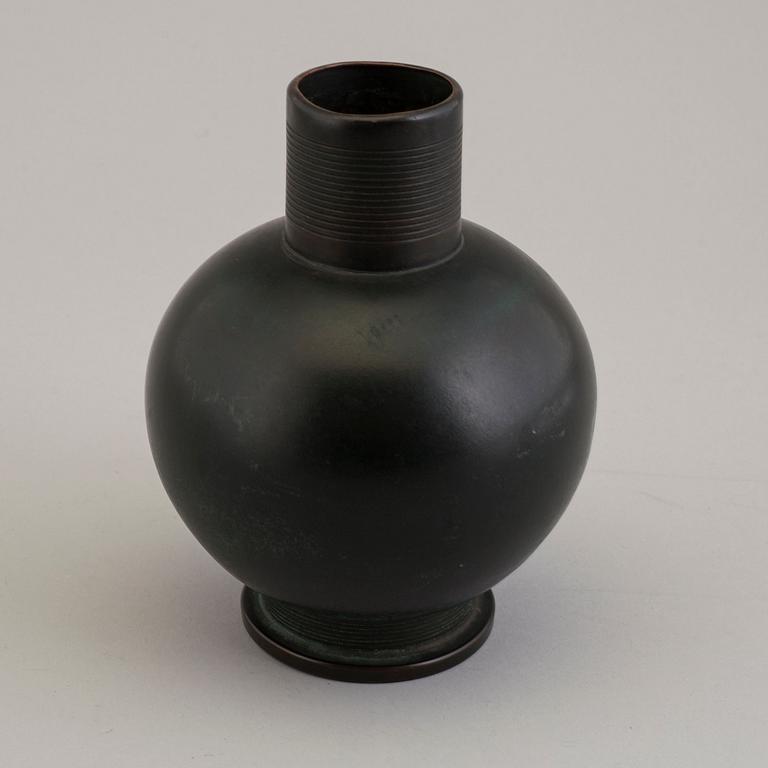 NILS FOUGSTEDT, a 1930's bronze vase.