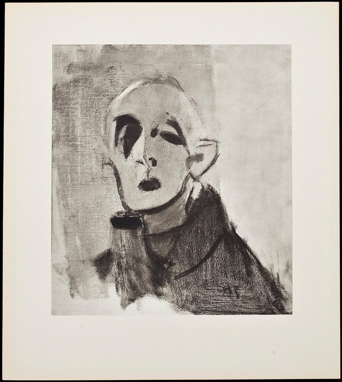 HELENE SCHJERFBECK, mapp med reproduktioner, 48 st, 1945.