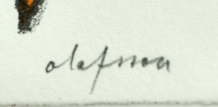 PIERRE OLOFSSON, färglitografi, sign o numr 175/300.