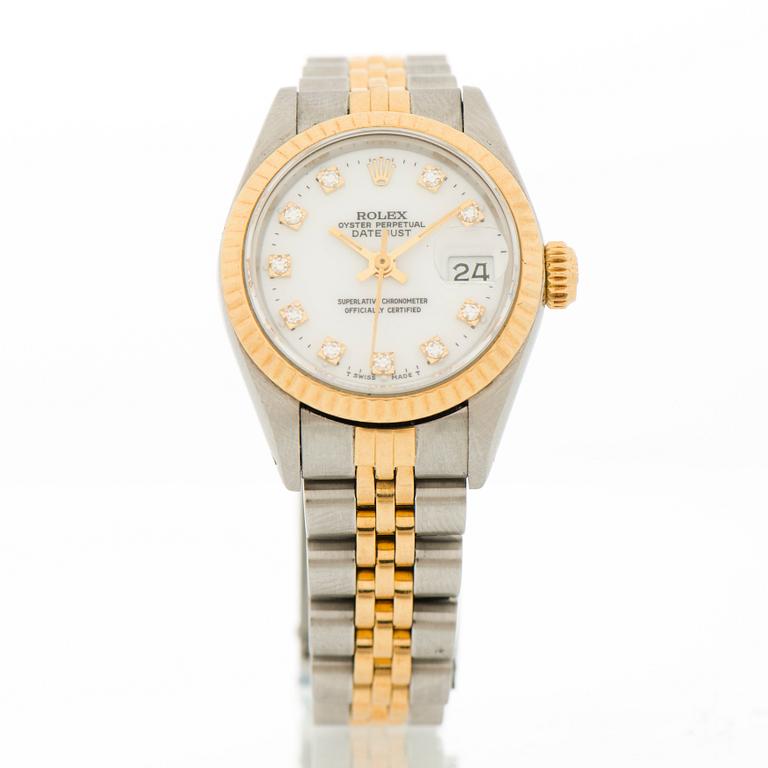 ROLEX, Oyster Perpetual Datejust, wrist watch, 26 mm.