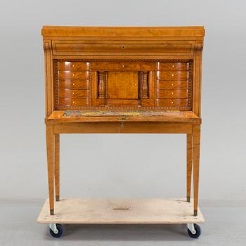 A birch secretair, late 19th Century.