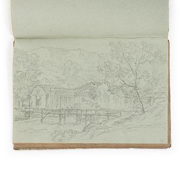 Carl Johan Fahlcrantz, Sketchbook with 28 topographical pencil drawings.