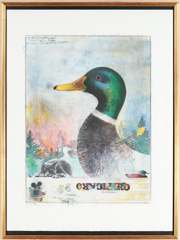 BENGT LANDIN, färglitografi, signerad och numrerad 214/250.