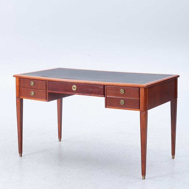 A Gustavian style desk, mid-20th century.