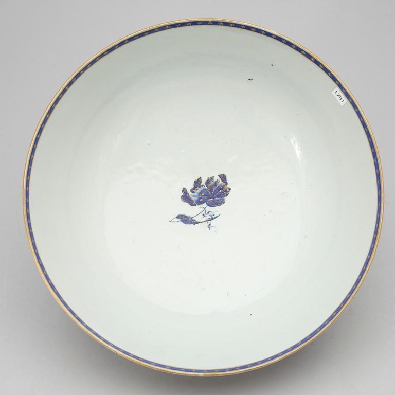 BÅLSKÅL, kompaniporslin, Jiaqing, (1796-1820).