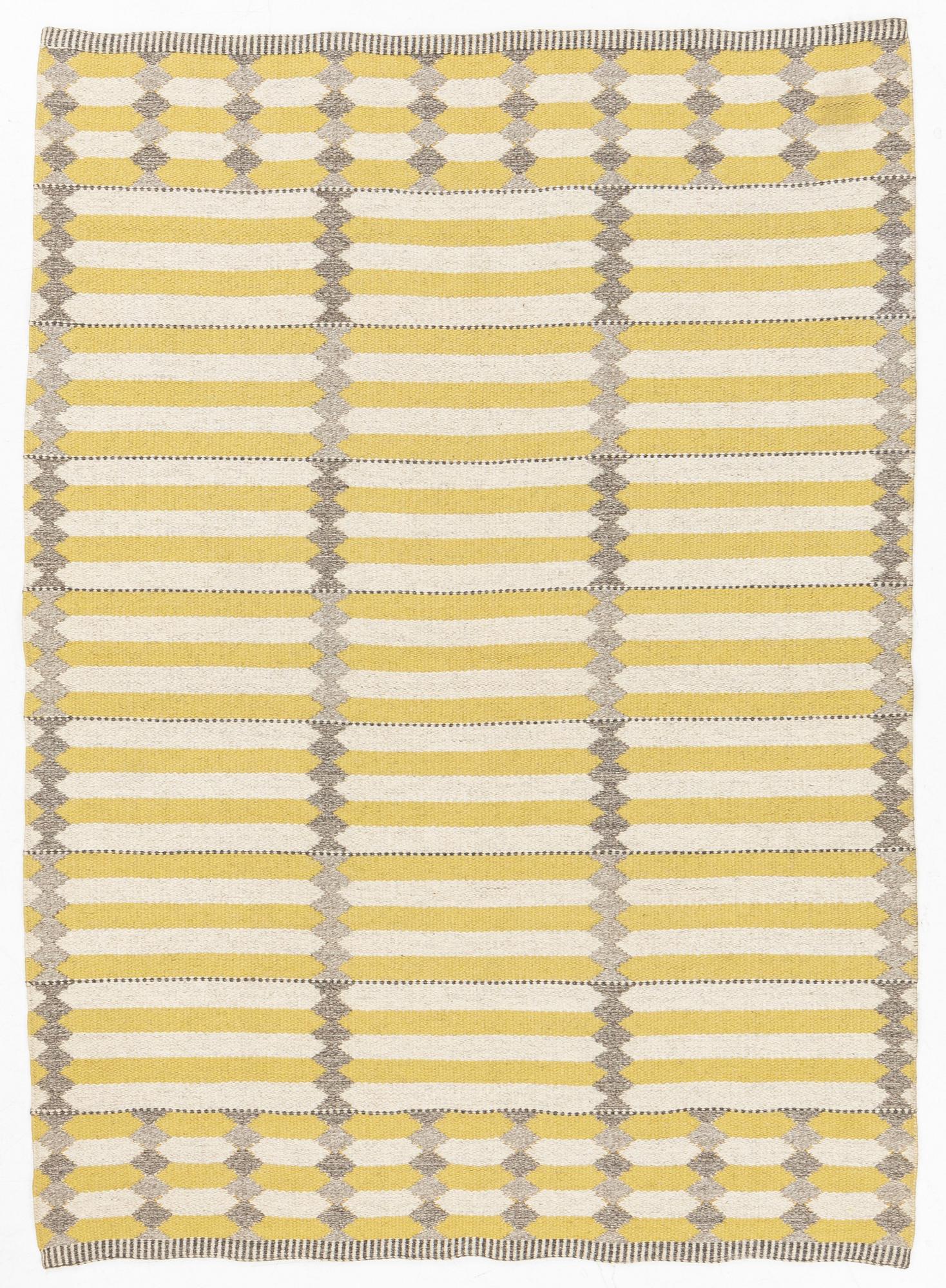 Ingrid Dessau, tillskiven, matta, ”Skyttelgång” dubbelsidig, Kasthall, ca 195 x 140 cm.