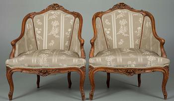 STOLAR ETT PAR, rokokostil, Frankrike, 1800-talets slut.