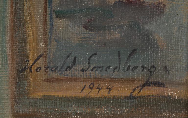 HARALD SMEDBERG, olja på duk, sign o dat 1944.
