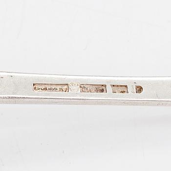 An 18-piece silver cutlery set, shell motif series, Finland 1920s-1950s.