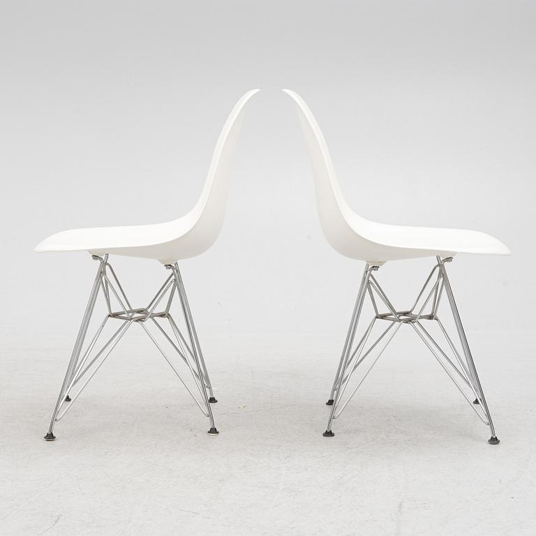 Charles & Ray Eames, a pair of Plastic DSR" chair, Vitra, 2007.